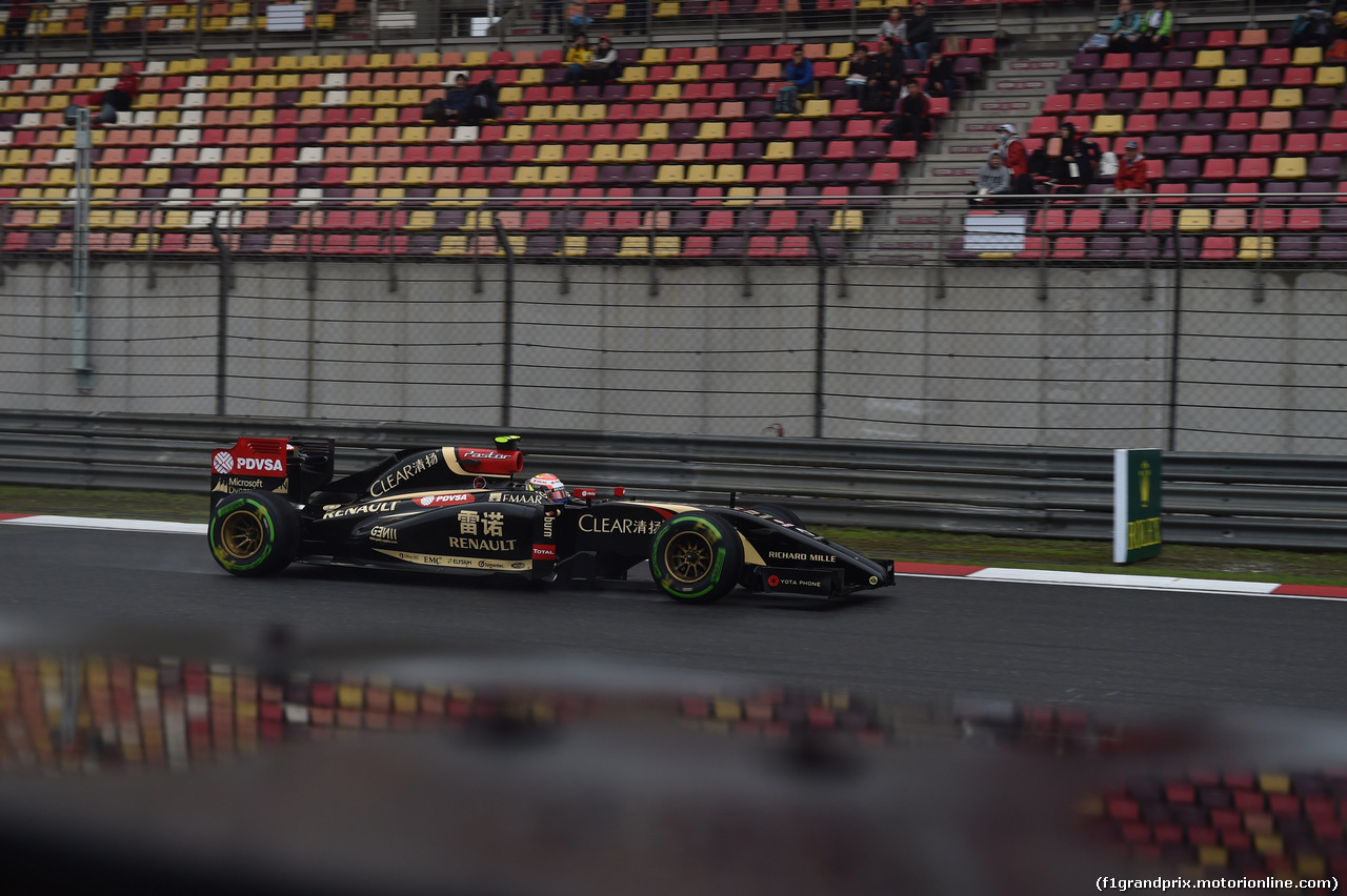 GP CINA, 19.04.2014- Prove Libere 3, Pastor Maldonado (VEN) Lotus F1 Team, E22