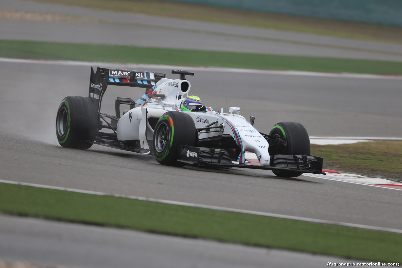 GP CINA, 19.04.2014- Prove Libere 3, Felipe Massa (BRA) Williams F1 Team FW36