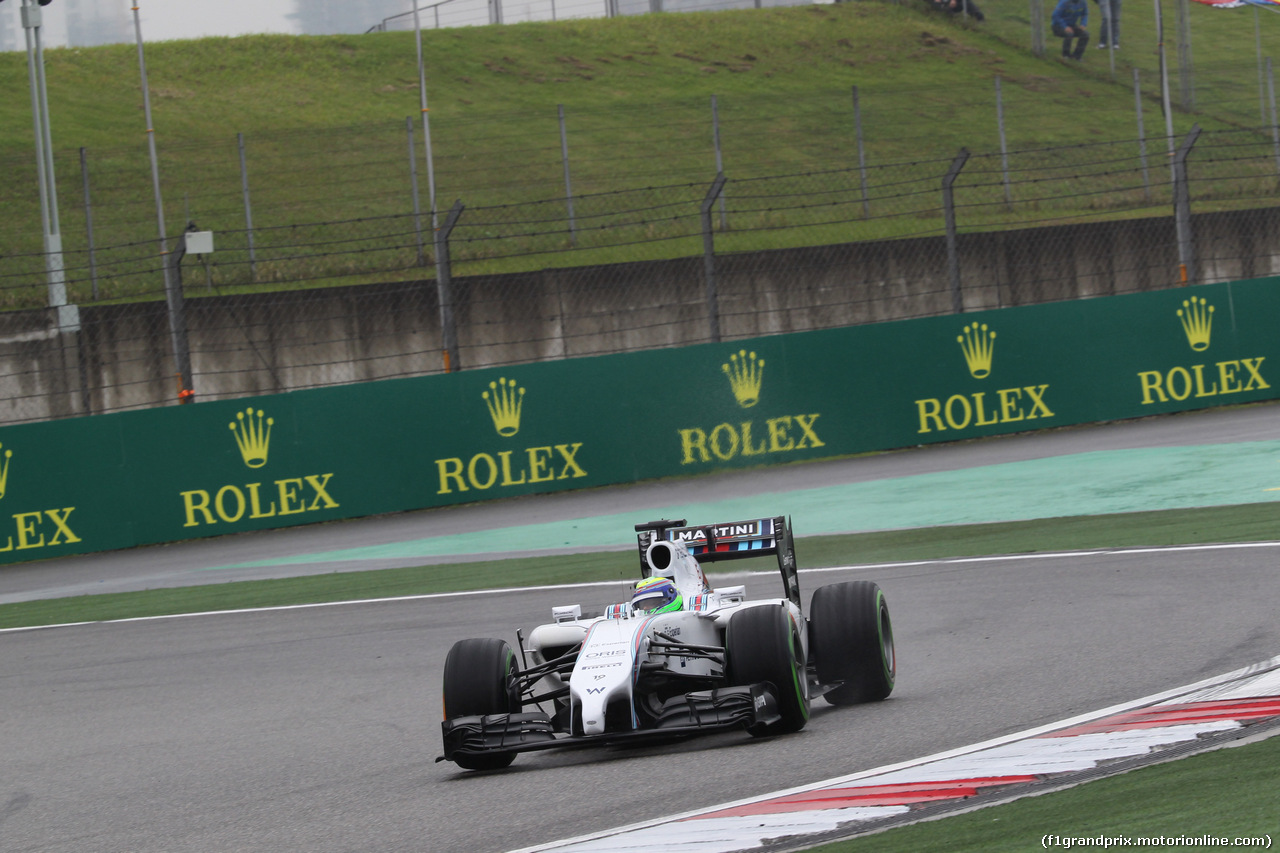 GP CINA, 19.04.2014- Prove Libere 3, Felipe Massa (BRA) Williams F1 Team FW36
