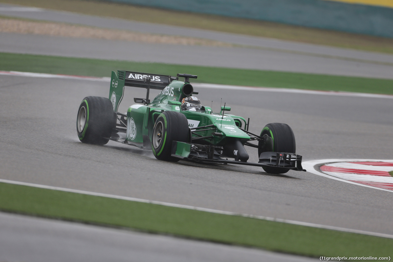 GP CINA, 19.04.2014- Prove Libere 3, Kamui Kobayashi (JPN) Caterham F1 Team CT05
