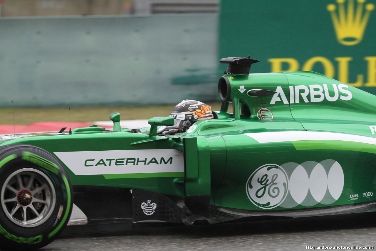 GP CINA, 19.04.2014- Prove Libere 3, Kamui Kobayashi (JPN) Caterham F1 Team CT05