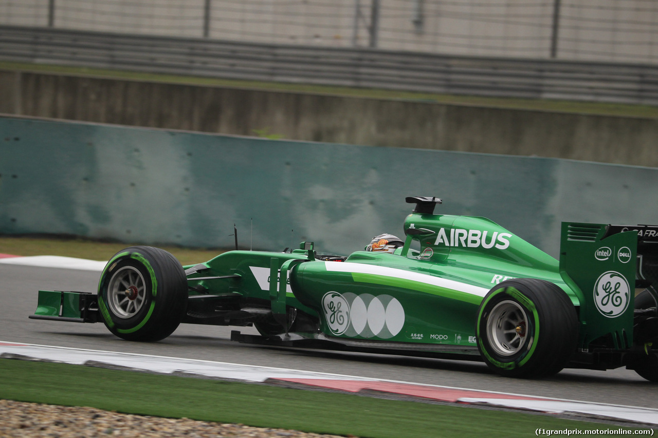 GP CINA, 19.04.2014- Prove Libere 3, Kamui Kobayashi (JPN) Caterham F1 Team CT05