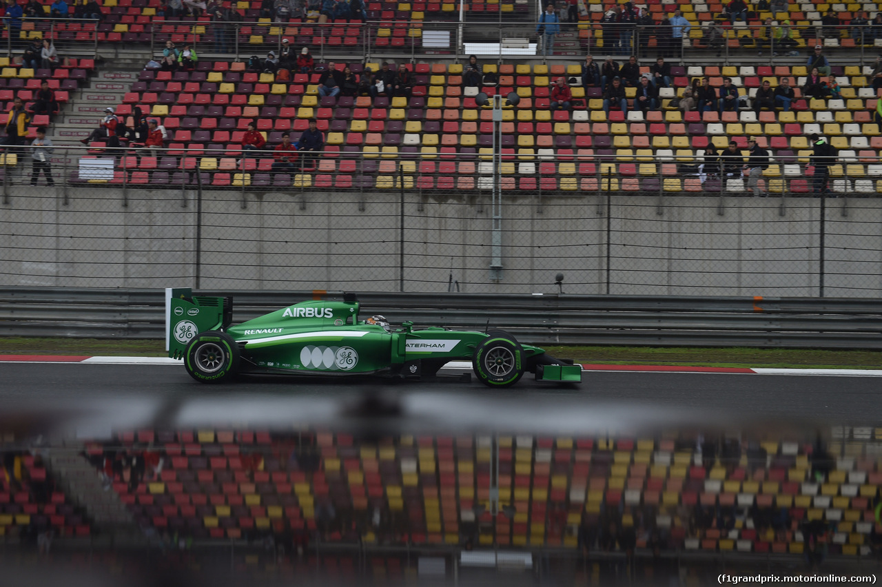 GP CINA, 19.04.2014- Prove Libere 3, Kamui Kobayashi (JPN) Caterham F1 Team CT05