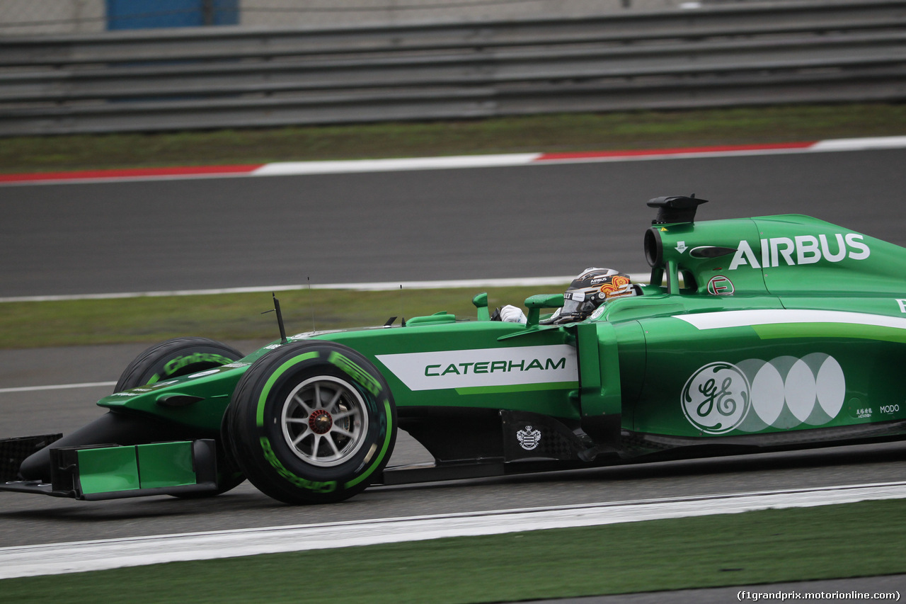 GP CINA, 19.04.2014- Prove Libere 3, Kamui Kobayashi (JPN) Caterham F1 Team CT05