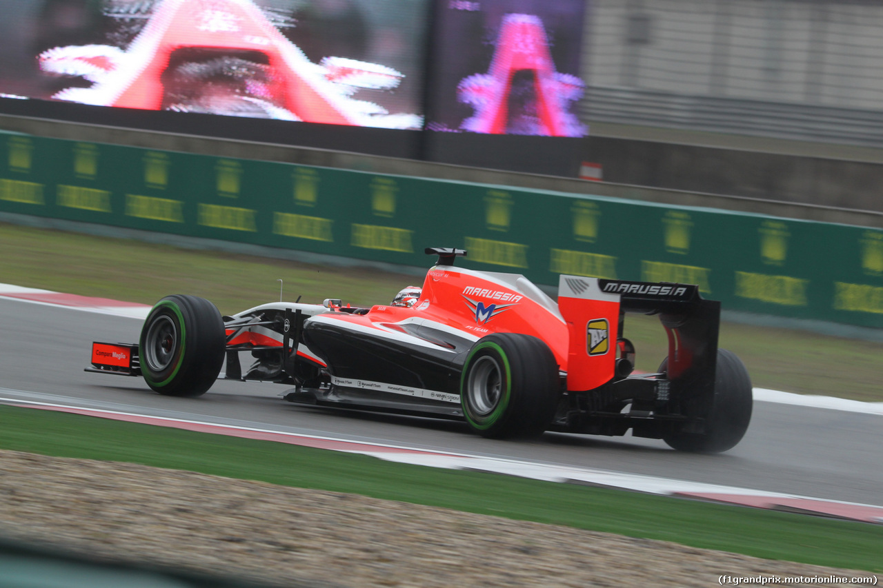 GP CINA, 19.04.2014- Prove Libere 3, Jules Bianchi (FRA) Marussia F1 Team MR03