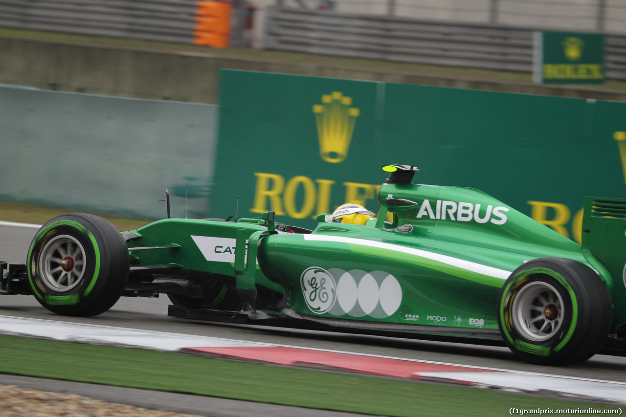 GP CINA, 19.04.2014- Prove Libere 3, Marcus Ericsson (SWE) Caterham F1 Team CT-04