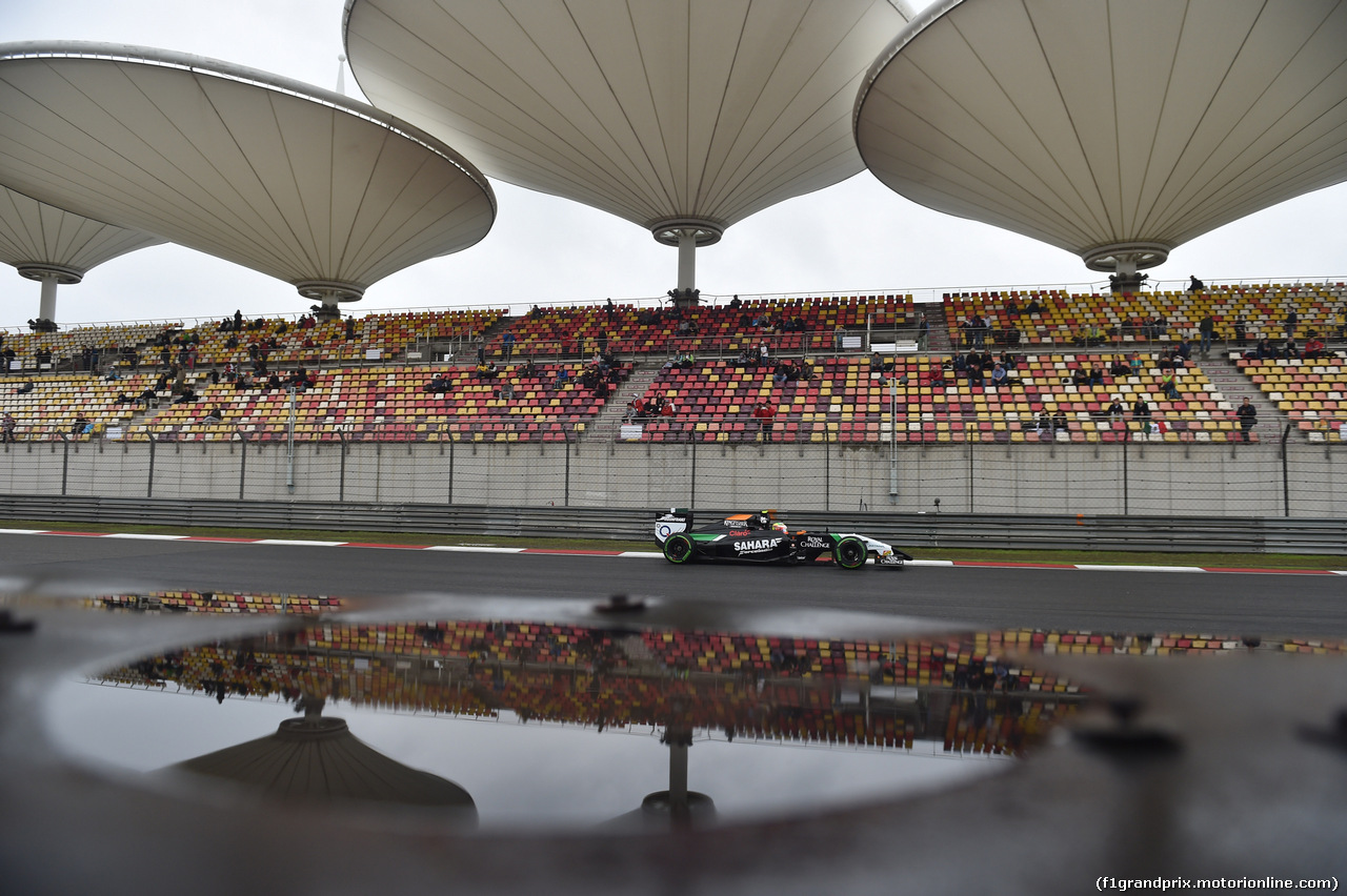 GP CINA, 19.04.2014- Prove Libere 3, Sergio Perez (MEX) Sahara Force India F1 Team VJM07