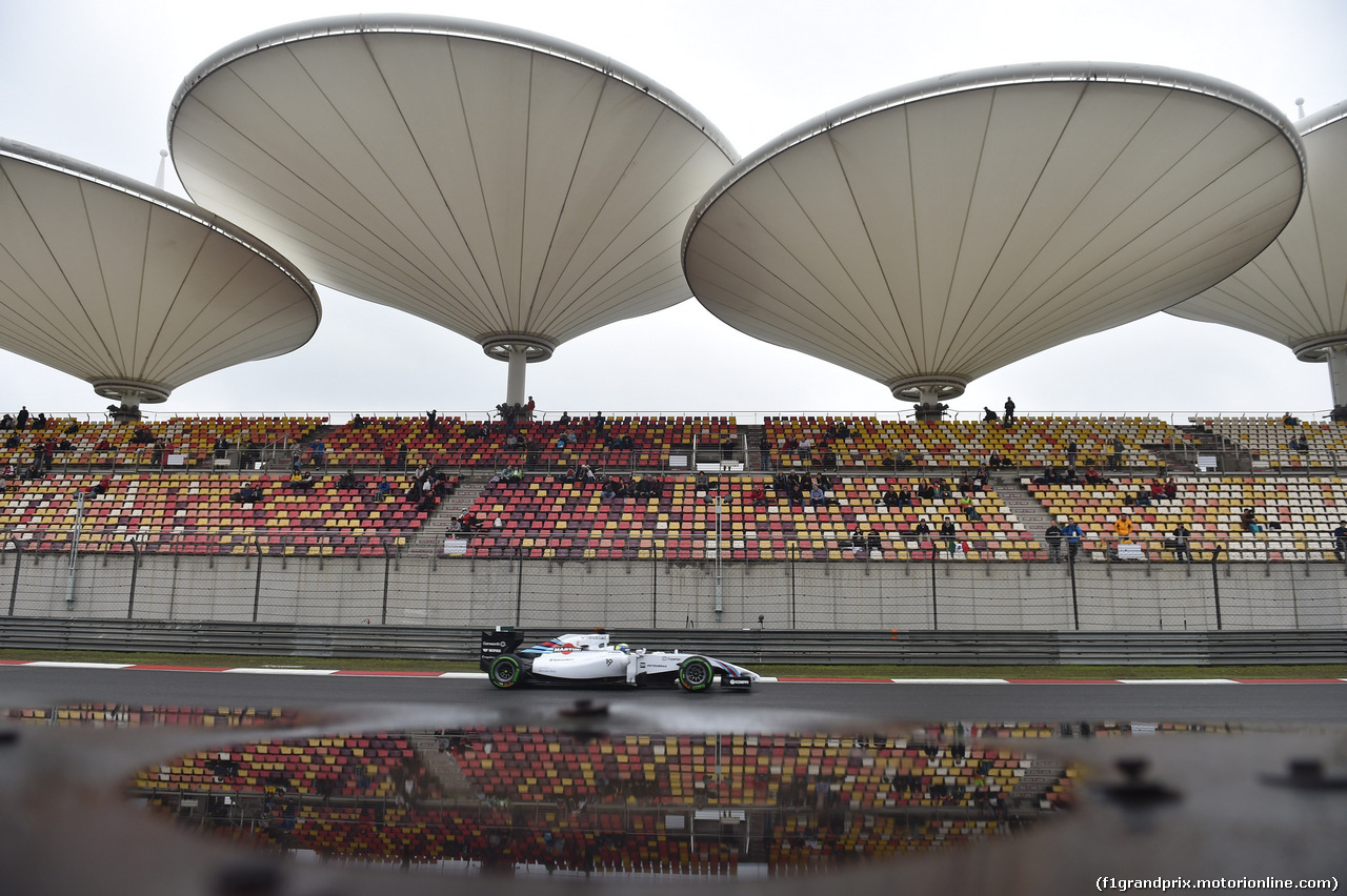 GP CINA, 19.04.2014- Prove Libere 3, Felipe Massa (BRA) Williams F1 Team FW36