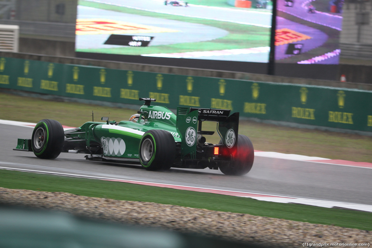 GP CINA, 19.04.2014- Prove Libere 3, Kamui Kobayashi (JPN) Caterham F1 Team CT05