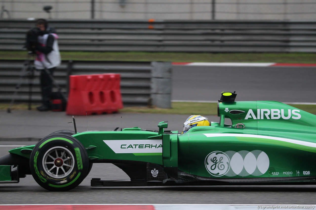 GP CINA, 19.04.2014- Prove Libere 3, Marcus Ericsson (SWE) Caterham F1 Team CT-04