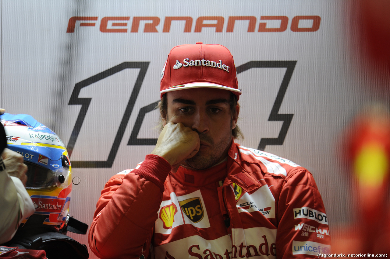 GP CINA, 19.04.2014- Prove Libere 3, Fernando Alonso (ESP) Ferrari F14T