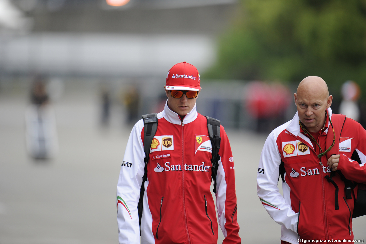 GP CINA, 19.04.2014- Prove Libere 3, Kimi Raikkonen (FIN) Ferrari F14T