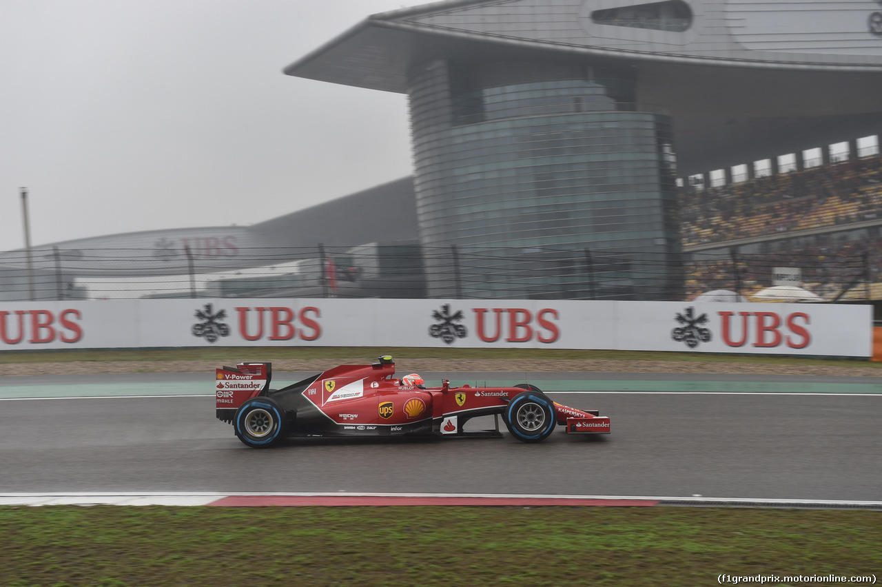 GP CINA, 19.04.2014- Qualifiche, Kimi Raikkonen (FIN) Ferrari F14T