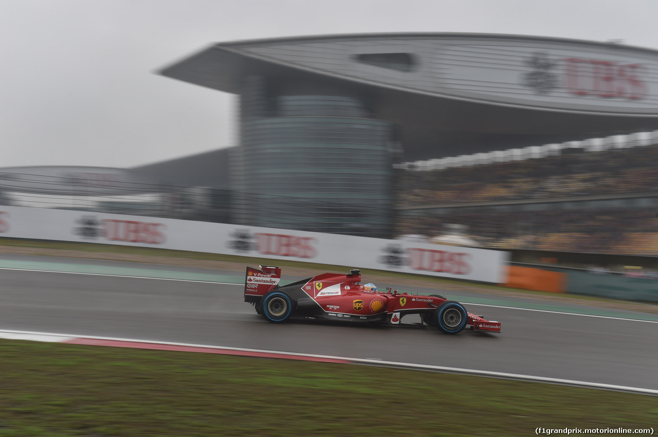 GP CINA, 19.04.2014- Qualifiche, Fernando Alonso (ESP) Ferrari F14T