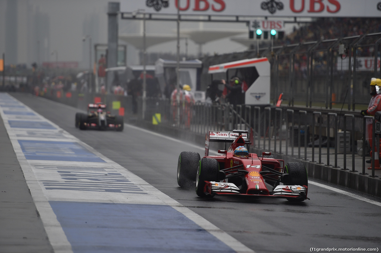 GP CINA, 19.04.2014- Qualifiche, Fernando Alonso (ESP) Ferrari F14T
