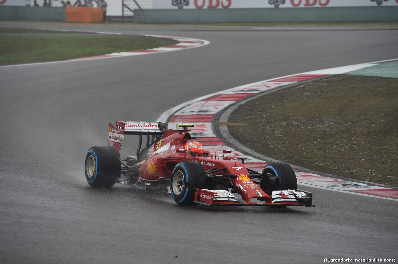 GP CINA, 19.04.2014- Qualifiche, Kimi Raikkonen (FIN) Ferrari F14T