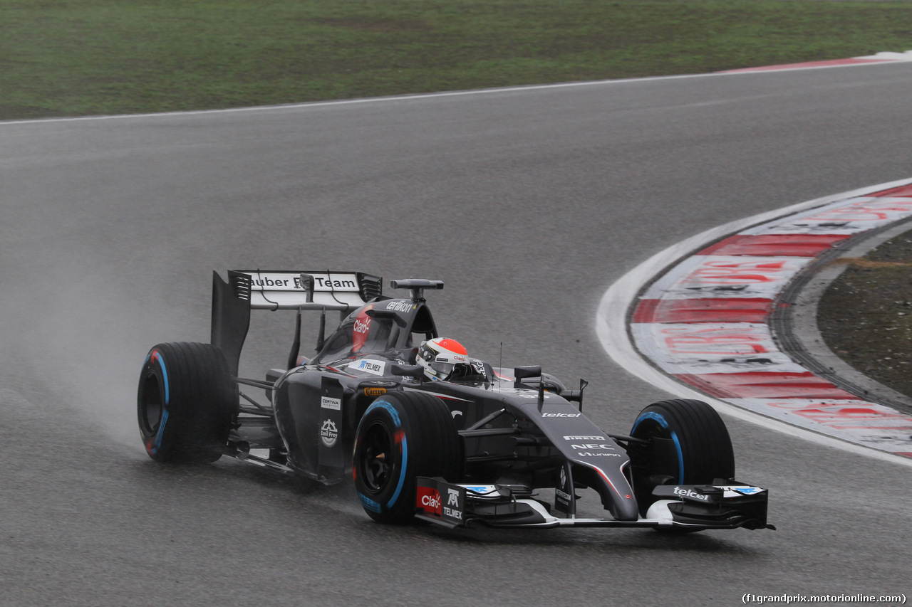 GP CINA, 19.04.2014- Qualifiche, Adrian Sutil (GER) Sauber F1 Team C33