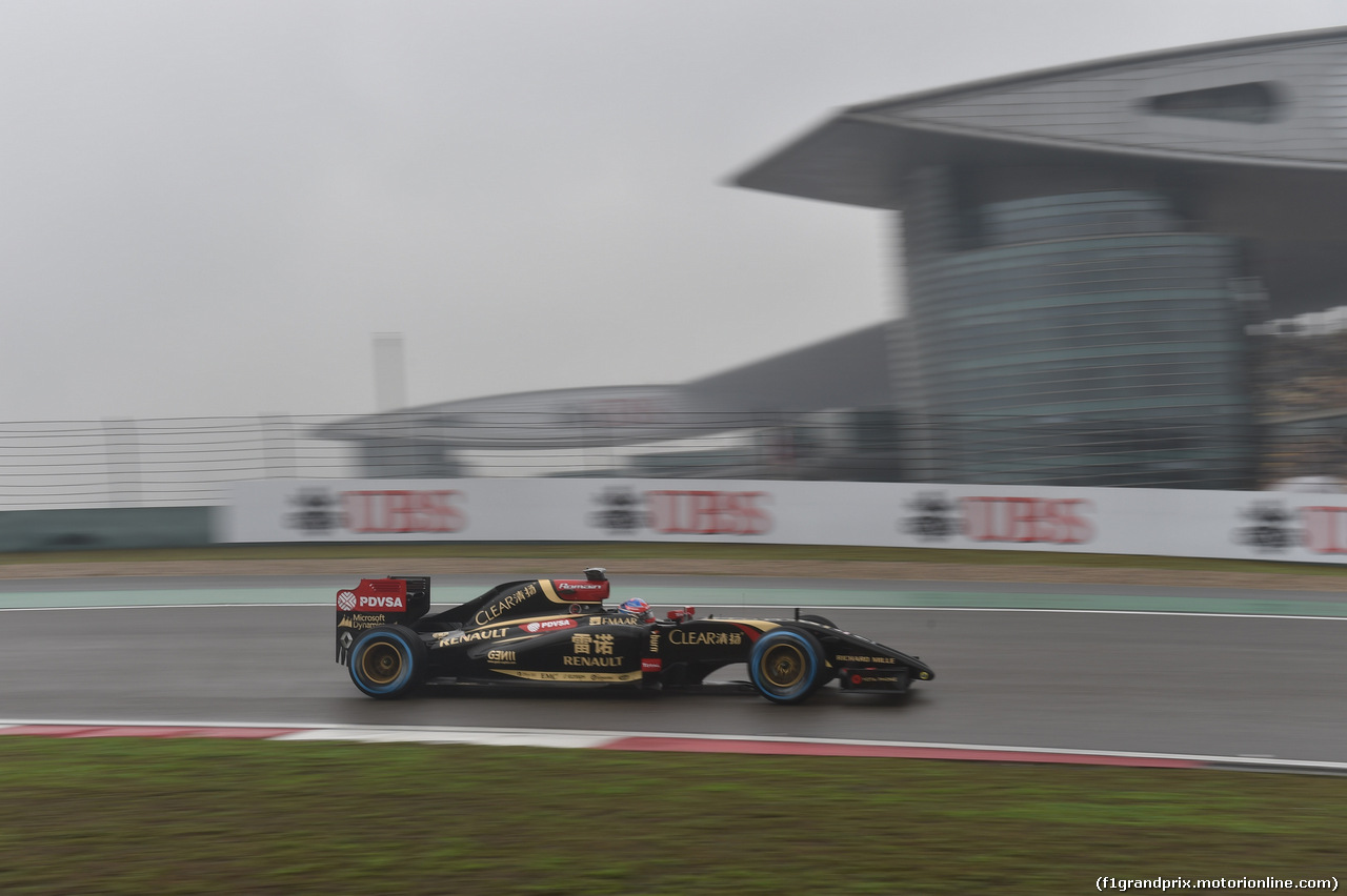 GP CINA, 19.04.2014- Qualifiche, Romain Grosjean (FRA) Lotus F1 Team E22