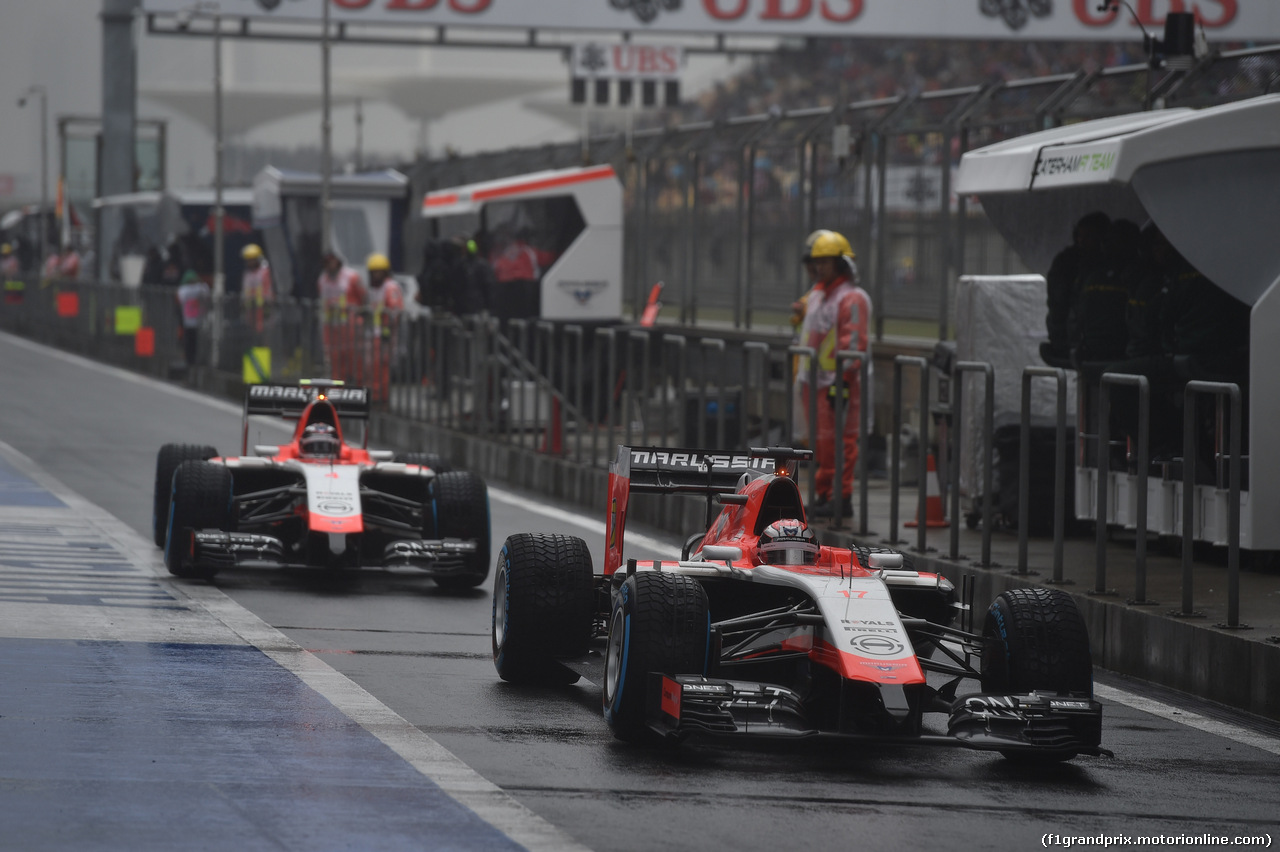 GP CINA, 19.04.2014- Qualifiche, Jules Bianchi (FRA) Marussia F1 Team MR03