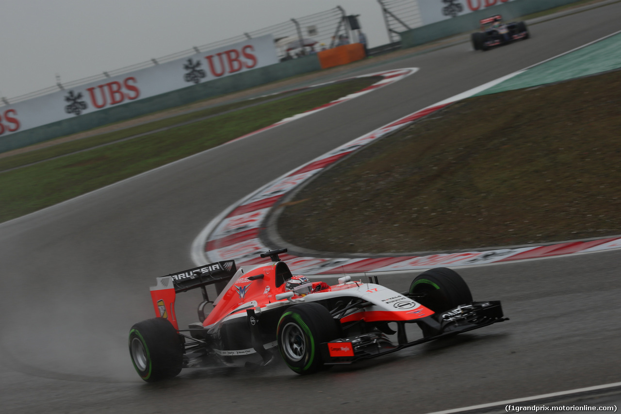 GP CINA, 19.04.2014- Qualifiche, Jules Bianchi (FRA) Marussia F1 Team MR03