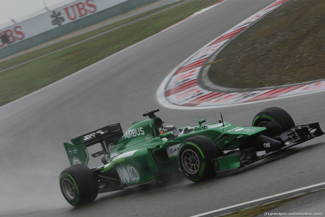 GP CINA, 19.04.2014- Qualifiche, Kamui Kobayashi (JPN) Caterham F1 Team CT05