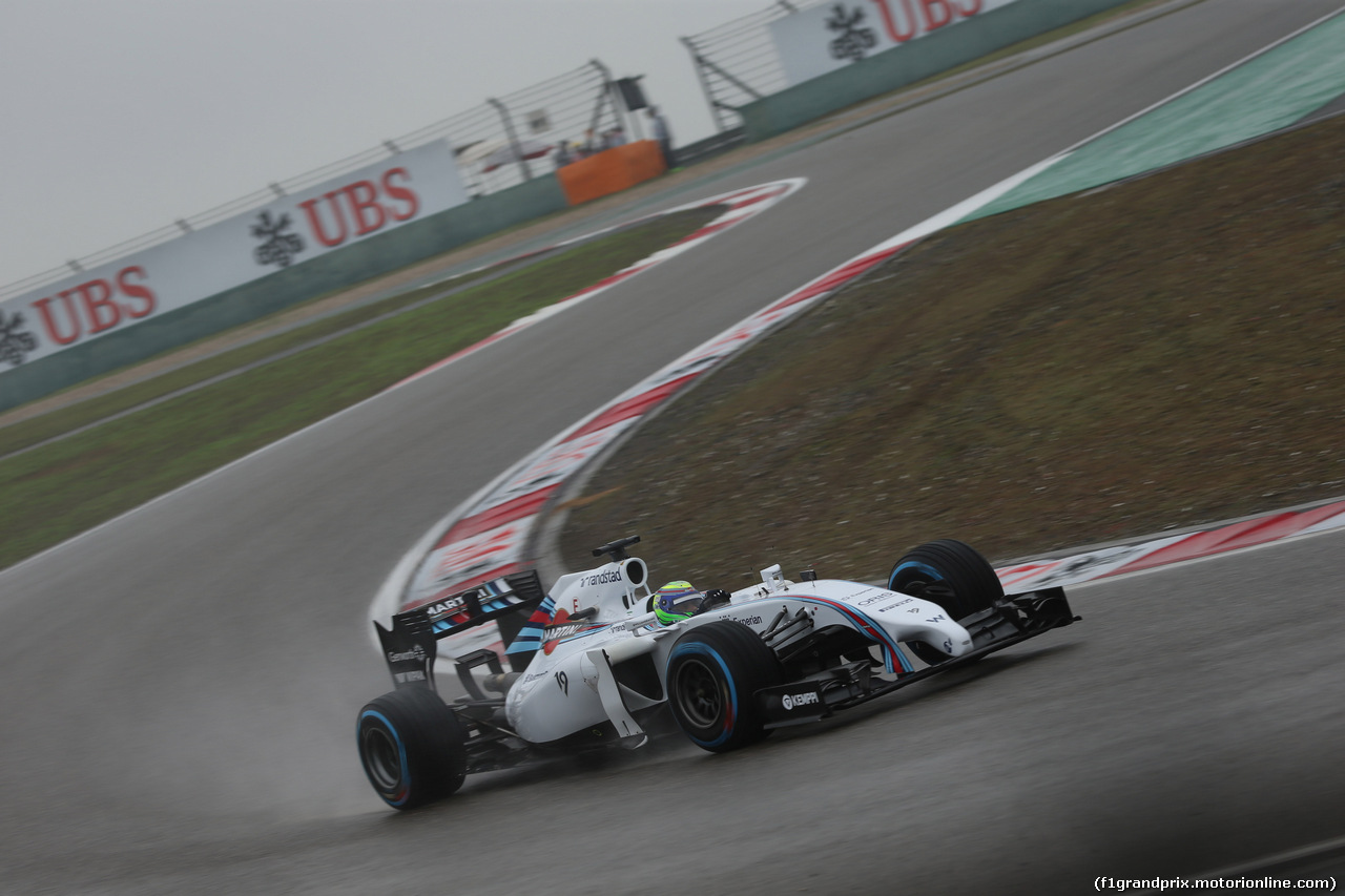 GP CINA, 19.04.2014- Qualifiche, Felipe Massa (BRA) Williams F1 Team FW36