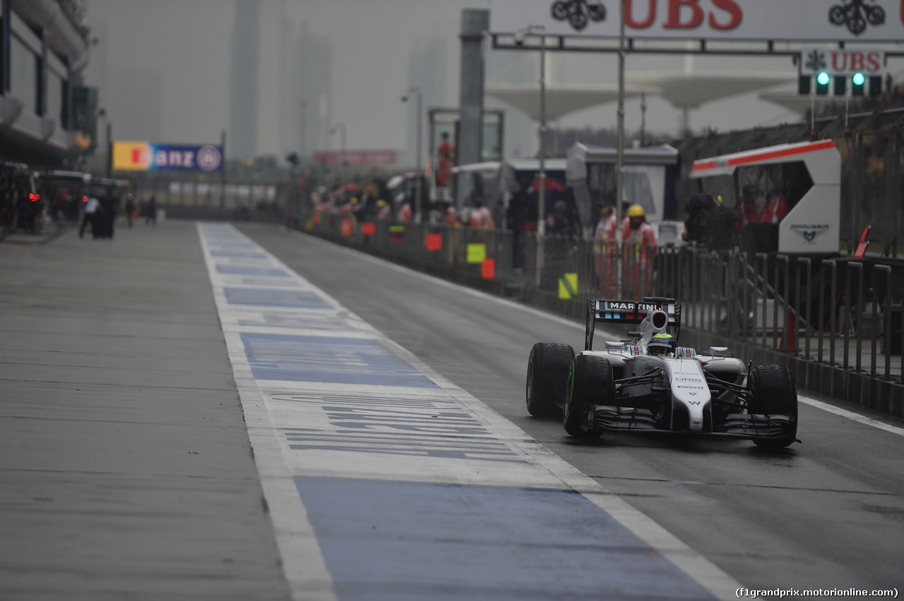 GP CINA, 19.04.2014- Qualifiche, Felipe Massa (BRA) Williams F1 Team FW36