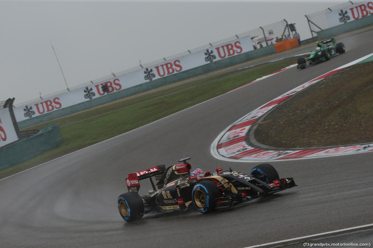GP CINA, 19.04.2014- Qualifiche, Romain Grosjean (FRA) Lotus F1 Team E22