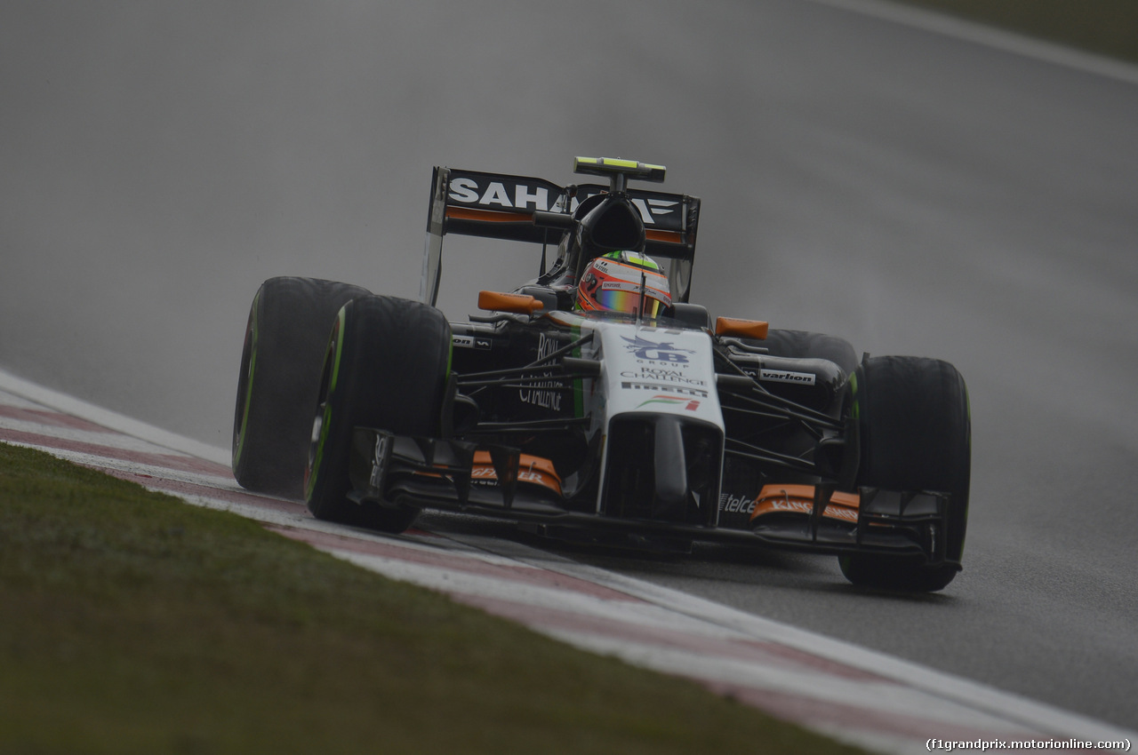 GP CINA, 19.04.2014- Qualifiche, Sergio Perez (MEX) Sahara Force India F1 Team VJM07