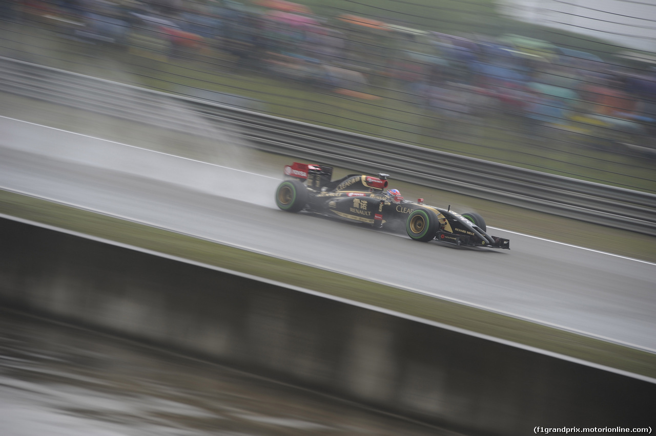 GP CINA, 19.04.2014- Qualifiche, Romain Grosjean (FRA) Lotus F1 Team E22