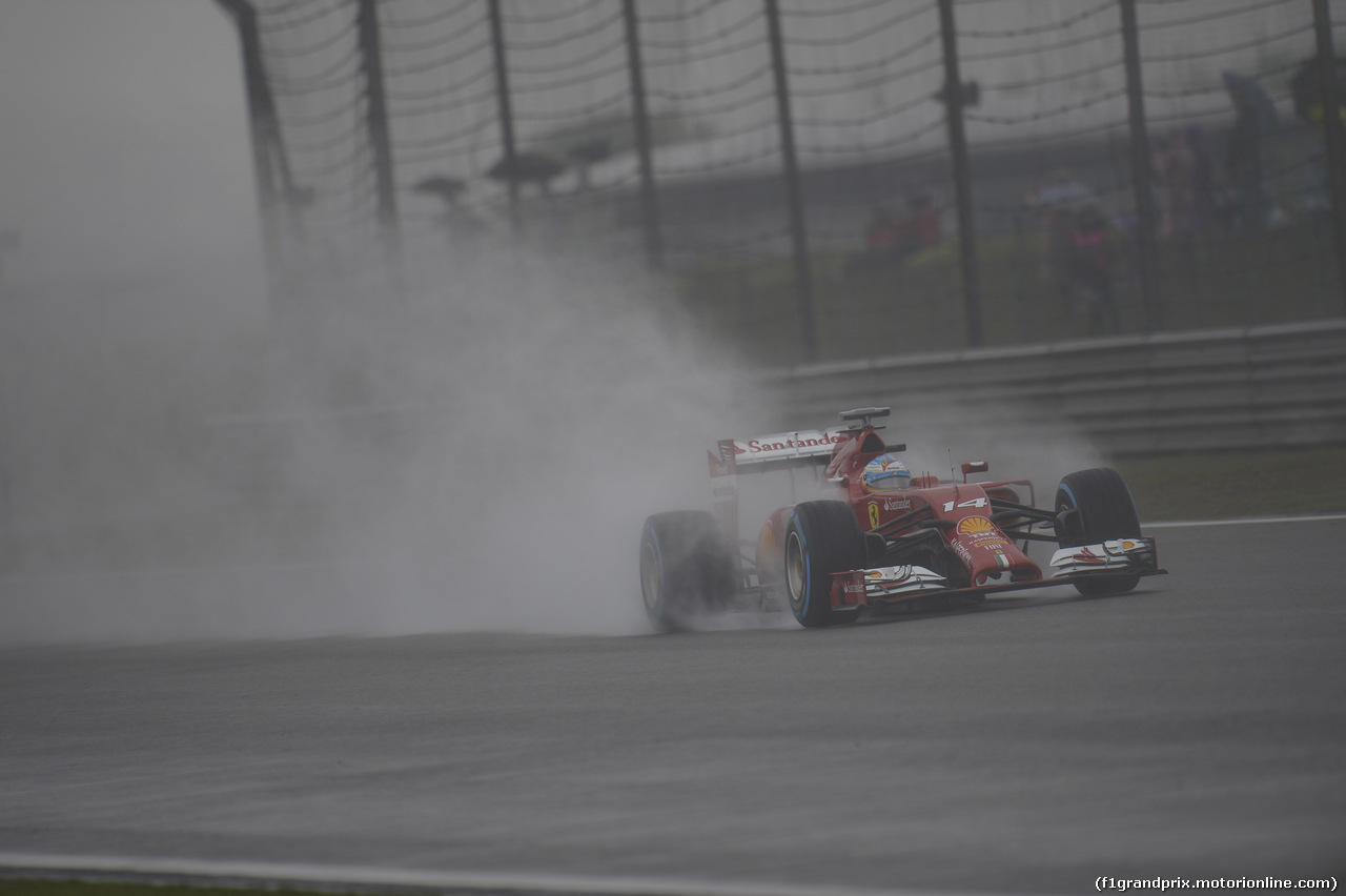 GP CINA, 19.04.2014- Qualifiche, Fernando Alonso (ESP) Ferrari F14T
