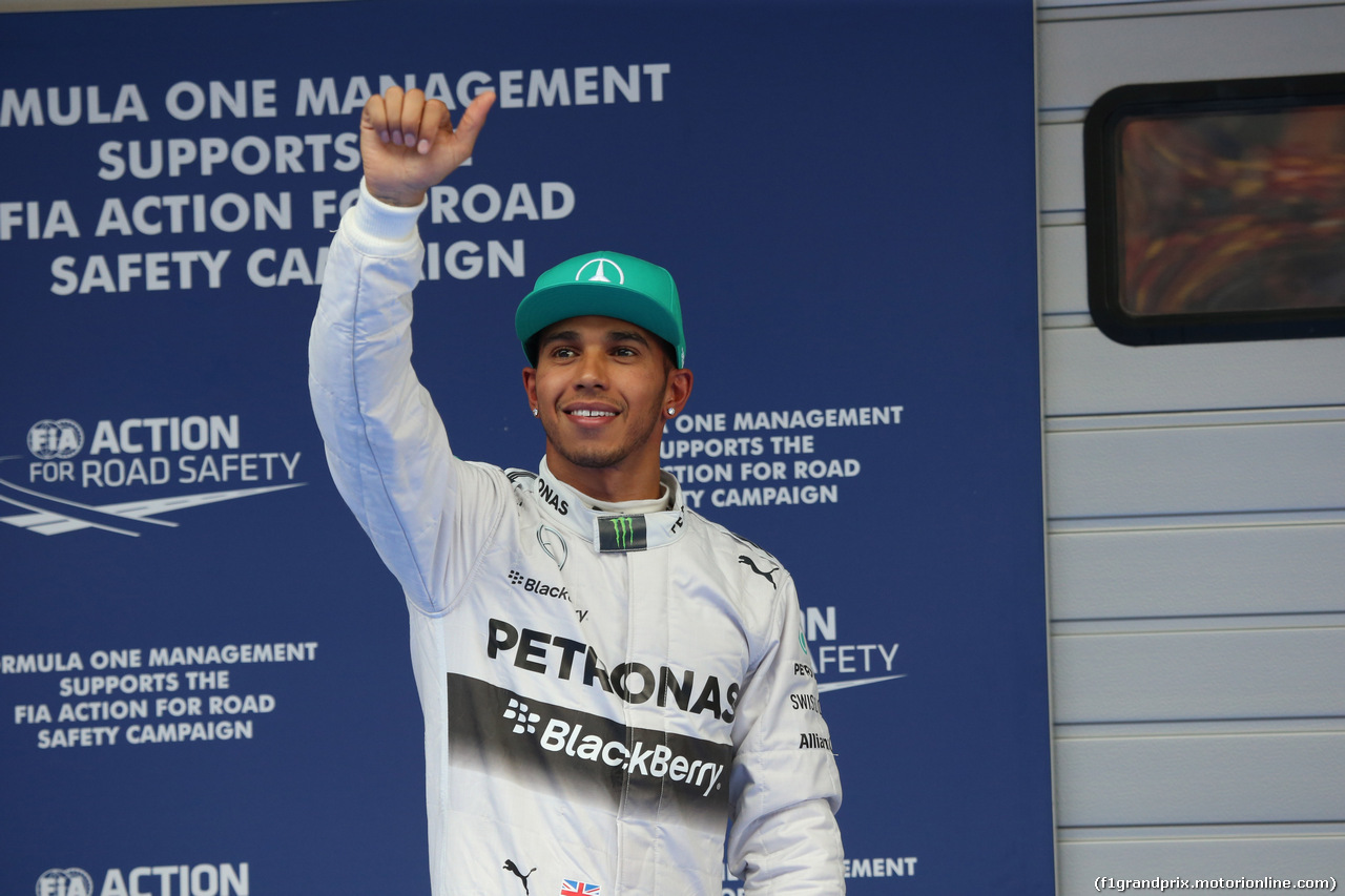 GP CINA, 19.04.2014- Qualifiche, Lewis Hamilton (GBR) Mercedes AMG F1 W05