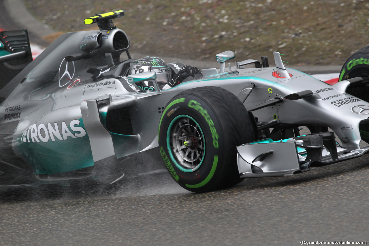 GP CINA, 19.04.2014- Qualifiche, Nico Rosberg (GER) Mercedes AMG F1 W05
