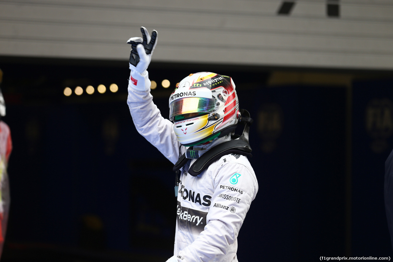 GP CINA, 19.04.2014- Qualifiche, Lewis Hamilton (GBR) Mercedes AMG F1 W05