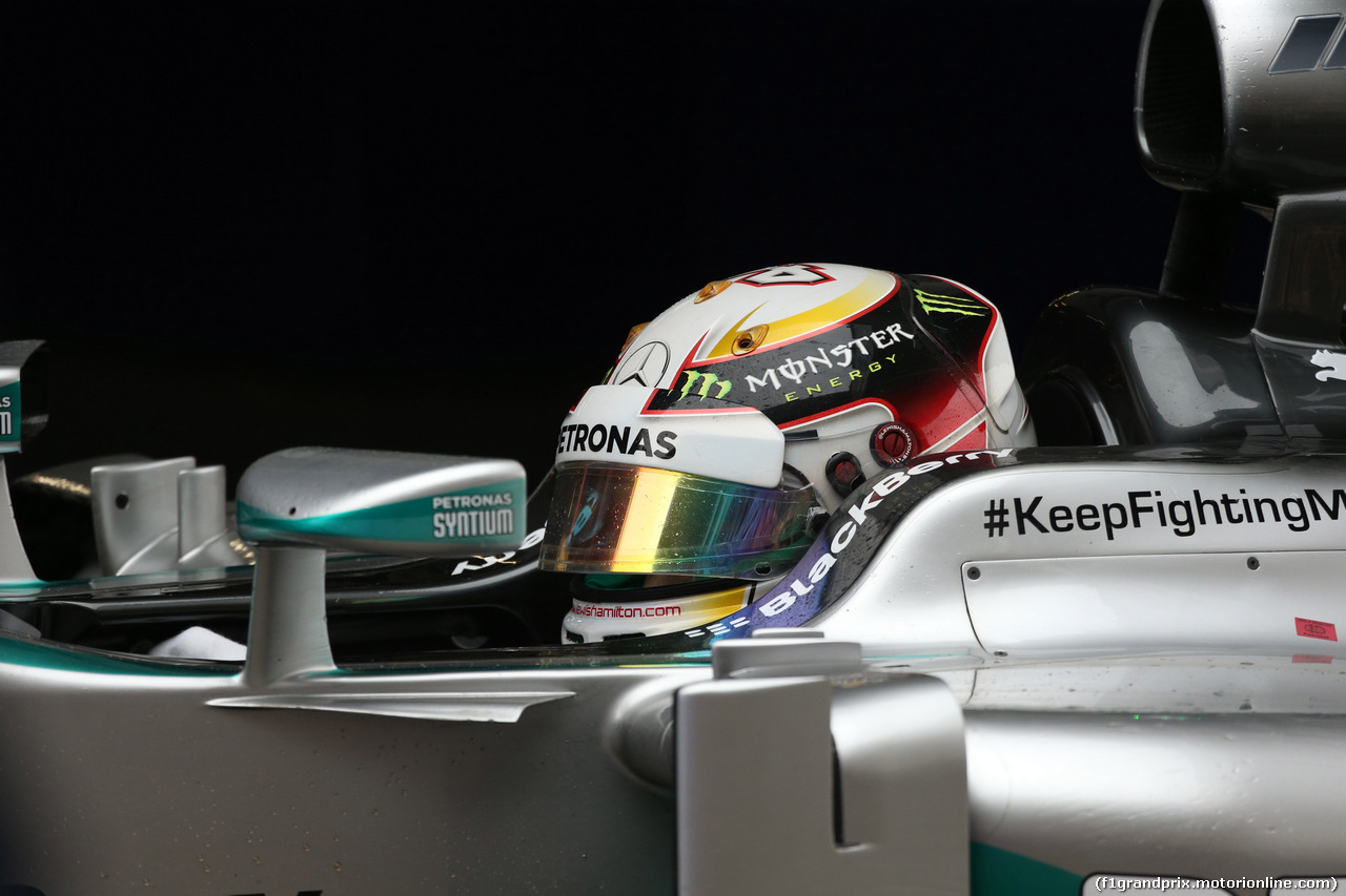 GP CINA, 19.04.2014- Qualifiche, Lewis Hamilton (GBR) Mercedes AMG F1 W05