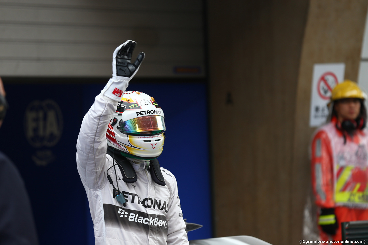 GP CINA, 19.04.2014- Qualifiche, Lewis Hamilton (GBR) Mercedes AMG F1 W05