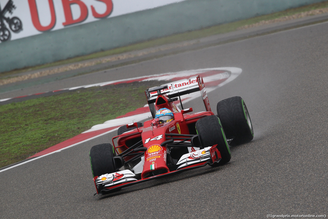 GP CINA, 19.04.2014- Qualifiche, Fernando Alonso (ESP) Ferrari F14T