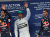 GP CINA, 19.04.2014- pole position Lewis Hamilton (GBR) Mercedes AMG F1 W05, 2nd Daniel Ricciardo (AUS) Infiniti Red Bull Racing RB10, 3rd Sebastian Vettel (GER) Infiniti Red Bull Racing RB10