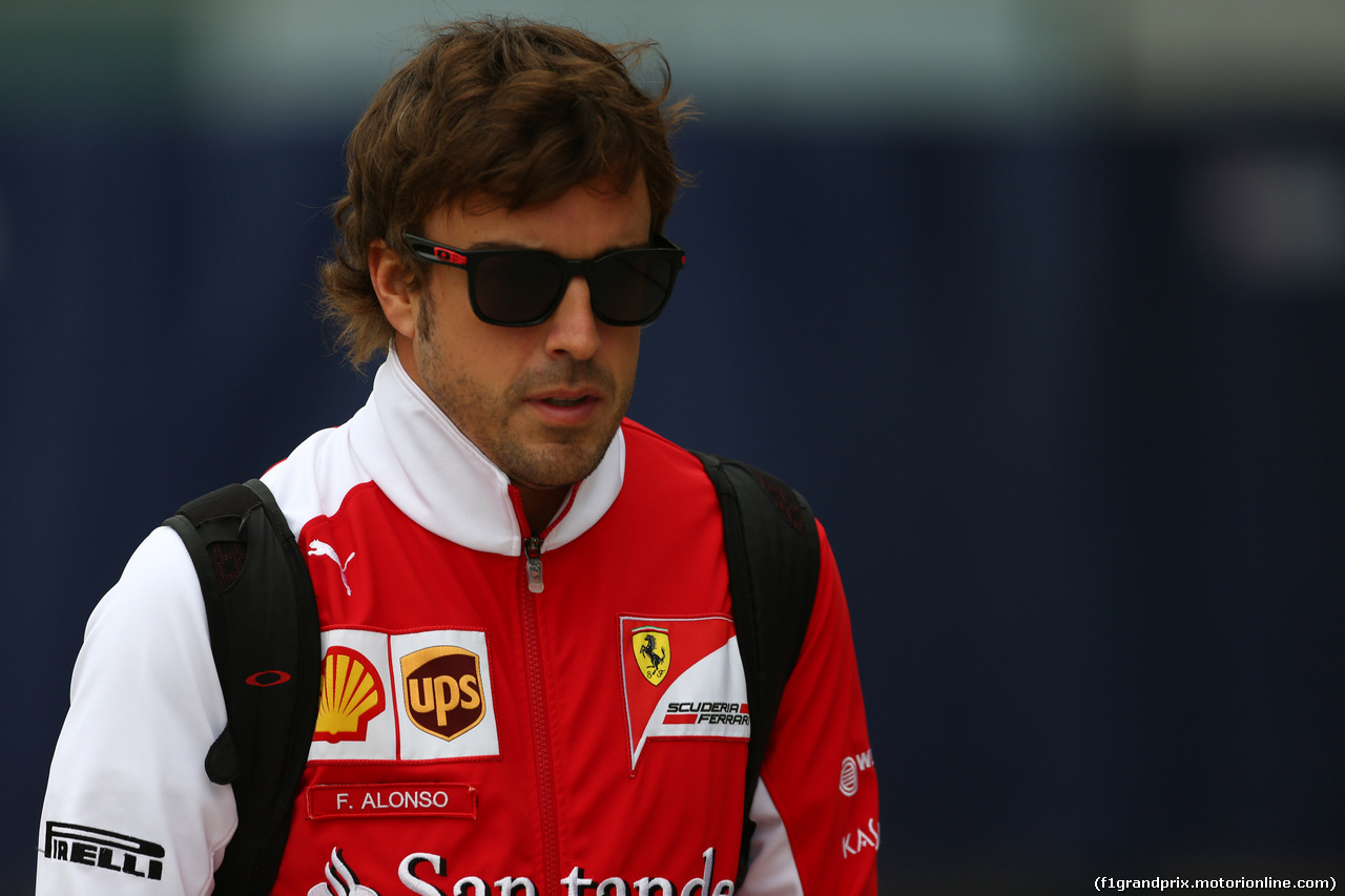 GP CINA, 18.04.2014- Fernando Alonso (ESP) Ferrari F14T