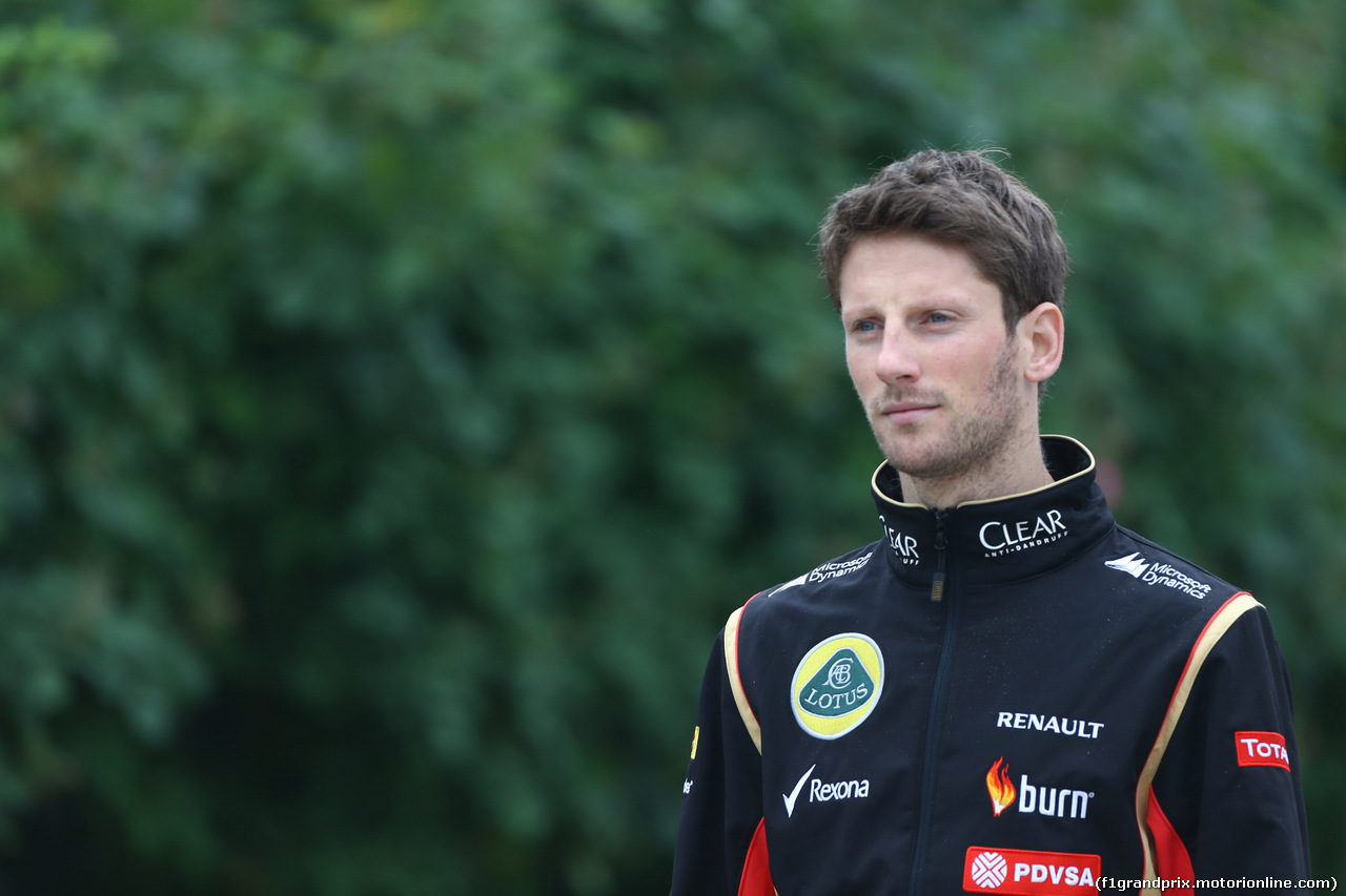 GP CINA, 18.04.2014- Romain Grosjean (FRA) Lotus F1 Team E22