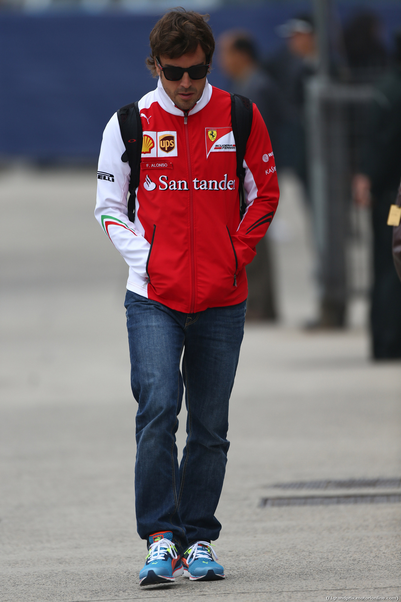 GP CINA, 18.04.2014- Fernando Alonso (ESP) Ferrari F14T