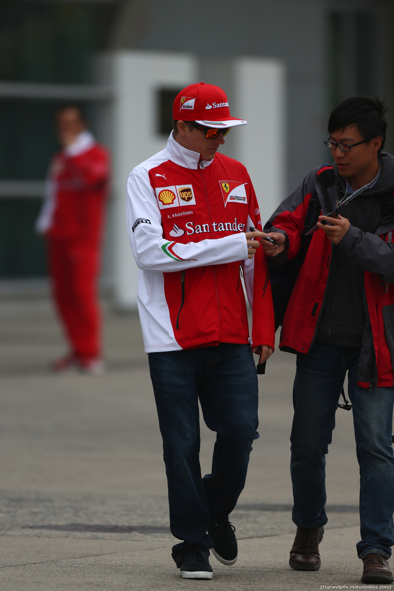 GP CINA, 18.04.2014- Kimi Raikkonen (FIN) Ferrari F14T
