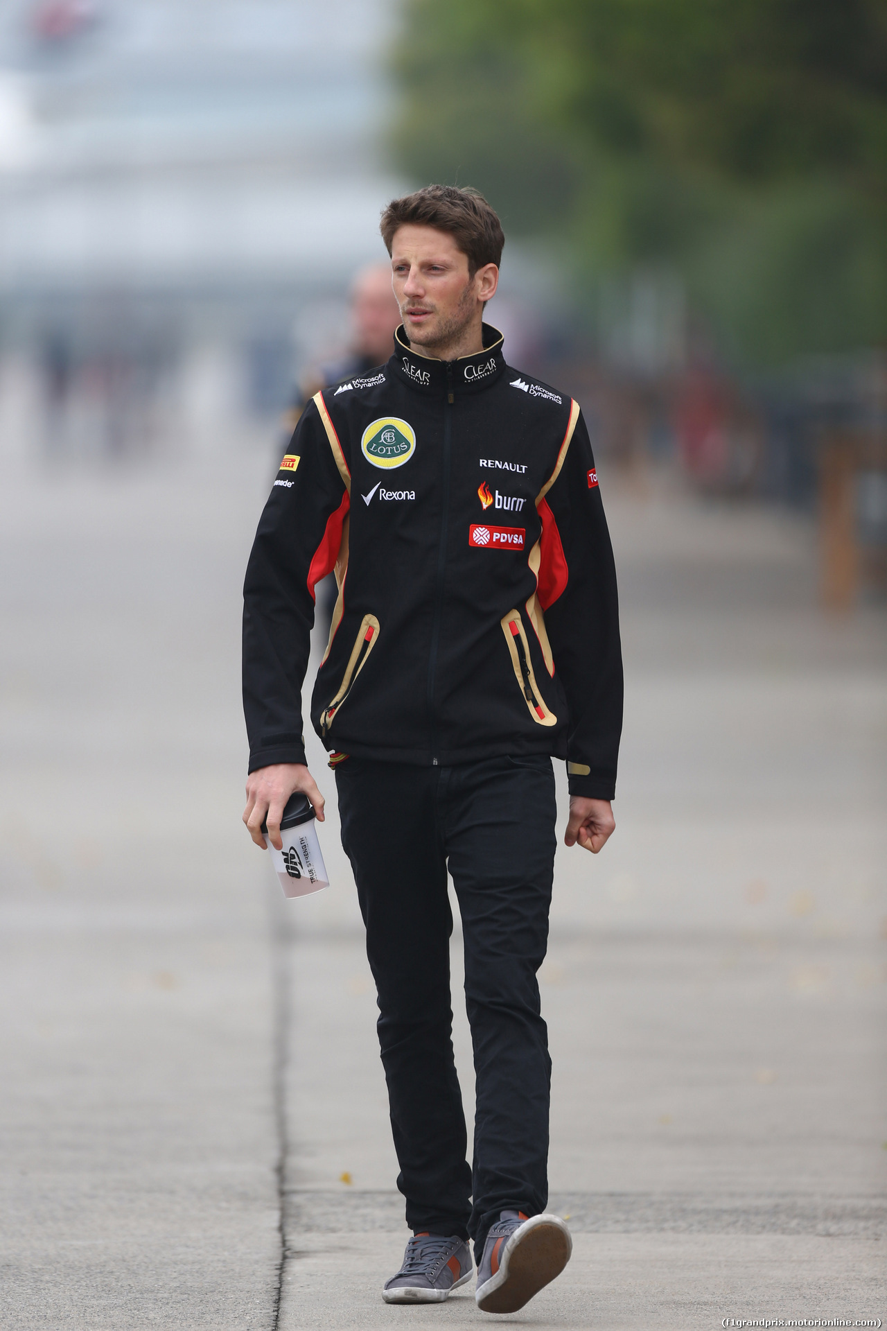 GP CINA, 18.04.2014- Romain Grosjean (FRA) Lotus F1 Team E22