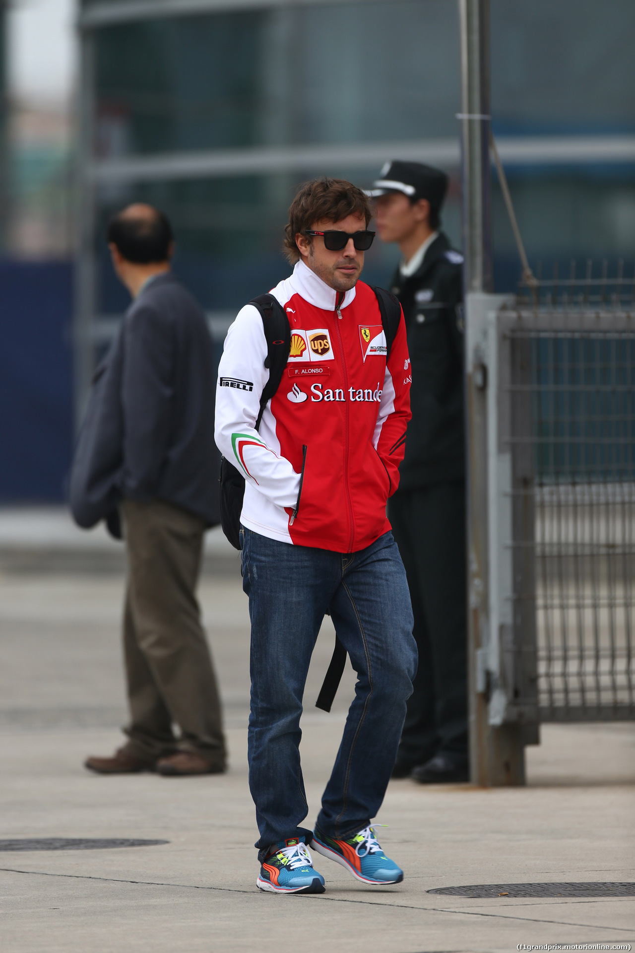 GP CINA, 18.04.2014- Fernando Alonso (ESP) Ferrari F14T