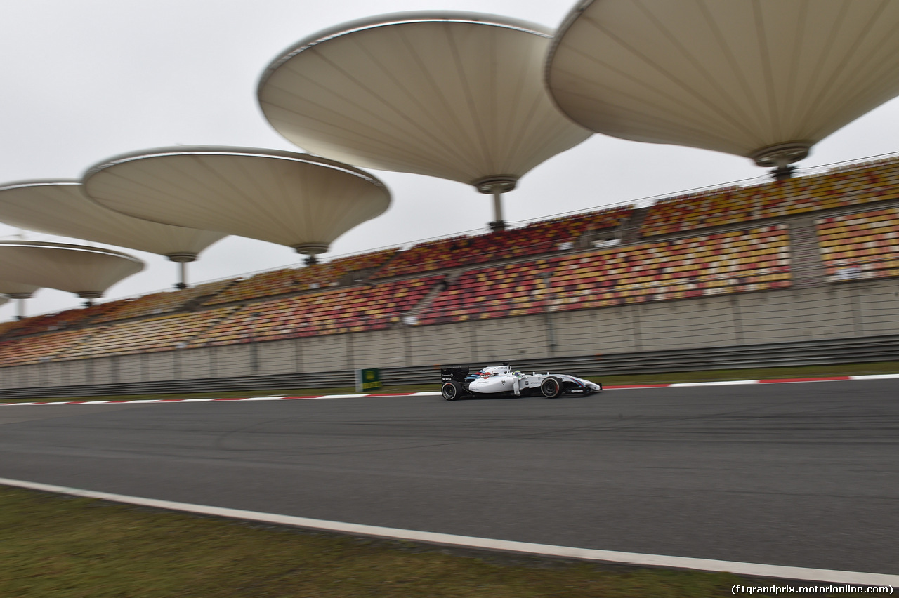 GP CINA, 18.04.2014- Prove Libere 1, Felipe Massa (BRA) Williams F1 Team FW36