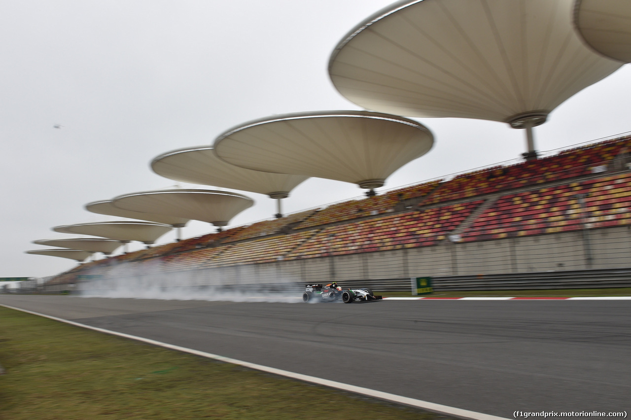 GP CINA, 18.04.2014- Prove Libere 1, Sergio Perez (MEX) Sahara Force India F1 Team VJM07