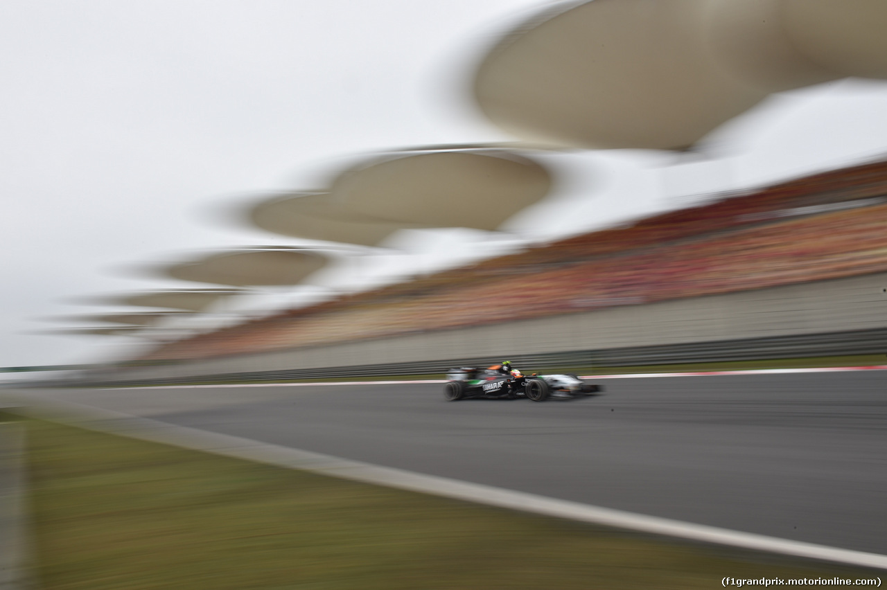 GP CINA, 18.04.2014- Prove Libere 1, Sergio Perez (MEX) Sahara Force India F1 Team VJM07