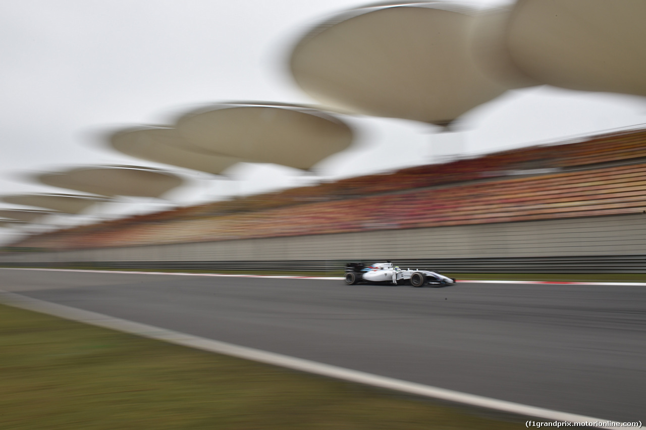 GP CINA, 18.04.2014- Prove Libere 1, Felipe Massa (BRA) Williams F1 Team FW36