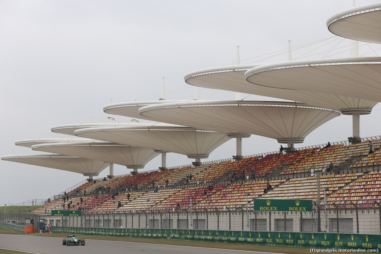 GP CINA, 18.04.2014- Prove Libere 1, Marcus Ericsson (SWE) Caterham F1 Team CT-04