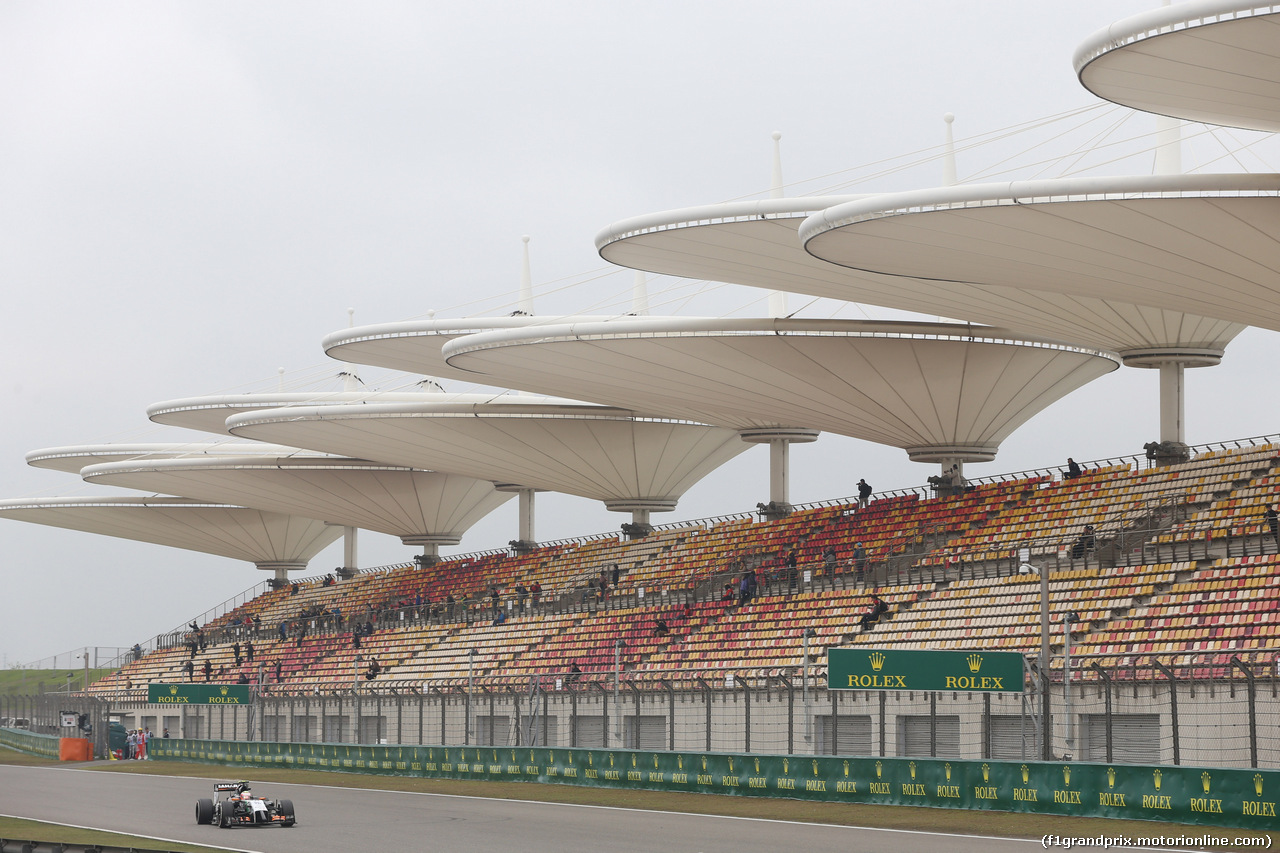 GP CINA, 18.04.2014- Prove Libere 1, Sergio Perez (MEX) Sahara Force India F1 Team VJM07